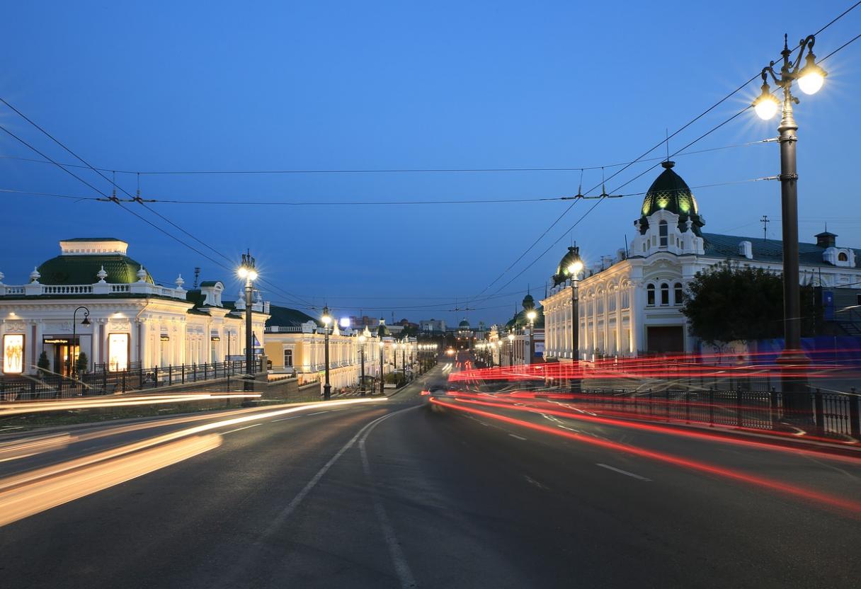 Ночной Омск